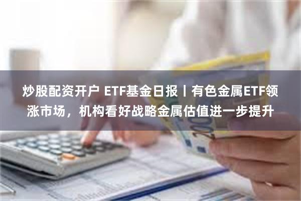 炒股配资开户 ETF基金日报丨有色金属ETF领涨市场，机构看好战略金属估值进一步提升