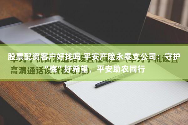 股票配资客户好找吗 平安产险永泰支公司：守护“梅”好希望，平安助农同行