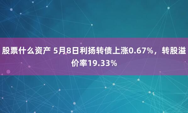 股票什么资产 5月8日利扬转债上涨0.67%，转股溢价率19.33%