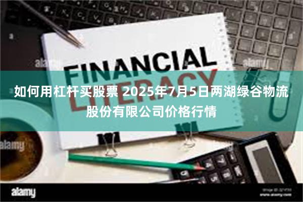 如何用杠杆买股票 2025年7月5日两湖绿谷物流股份有限公司价格行情